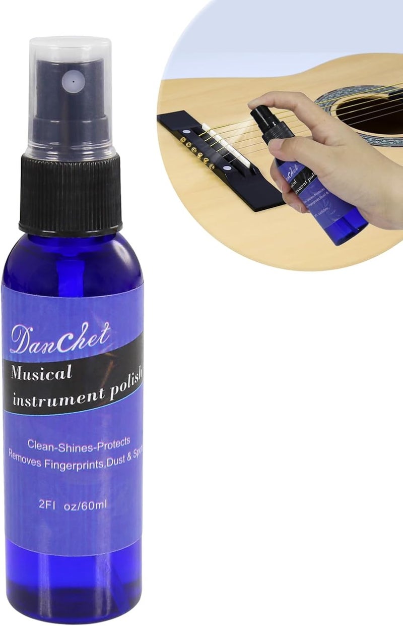 Danchet Guitar Cleaner-Polish 60ml-Body and Fretboard Maintenance Cleaner, Polish-Musical Instruments polish-Instrument Accessories - Image 1